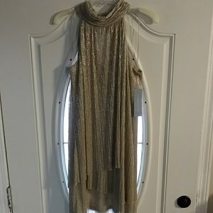NWT London Time's gold party dress